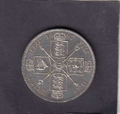 Beschrijving: 2 Florin  VICTORIA  ARABIC1